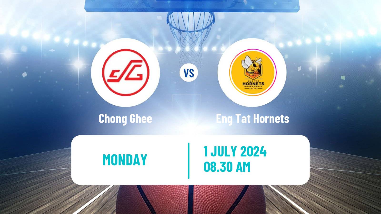 Basketball Singapore NBL Chong Ghee - Eng Tat Hornets