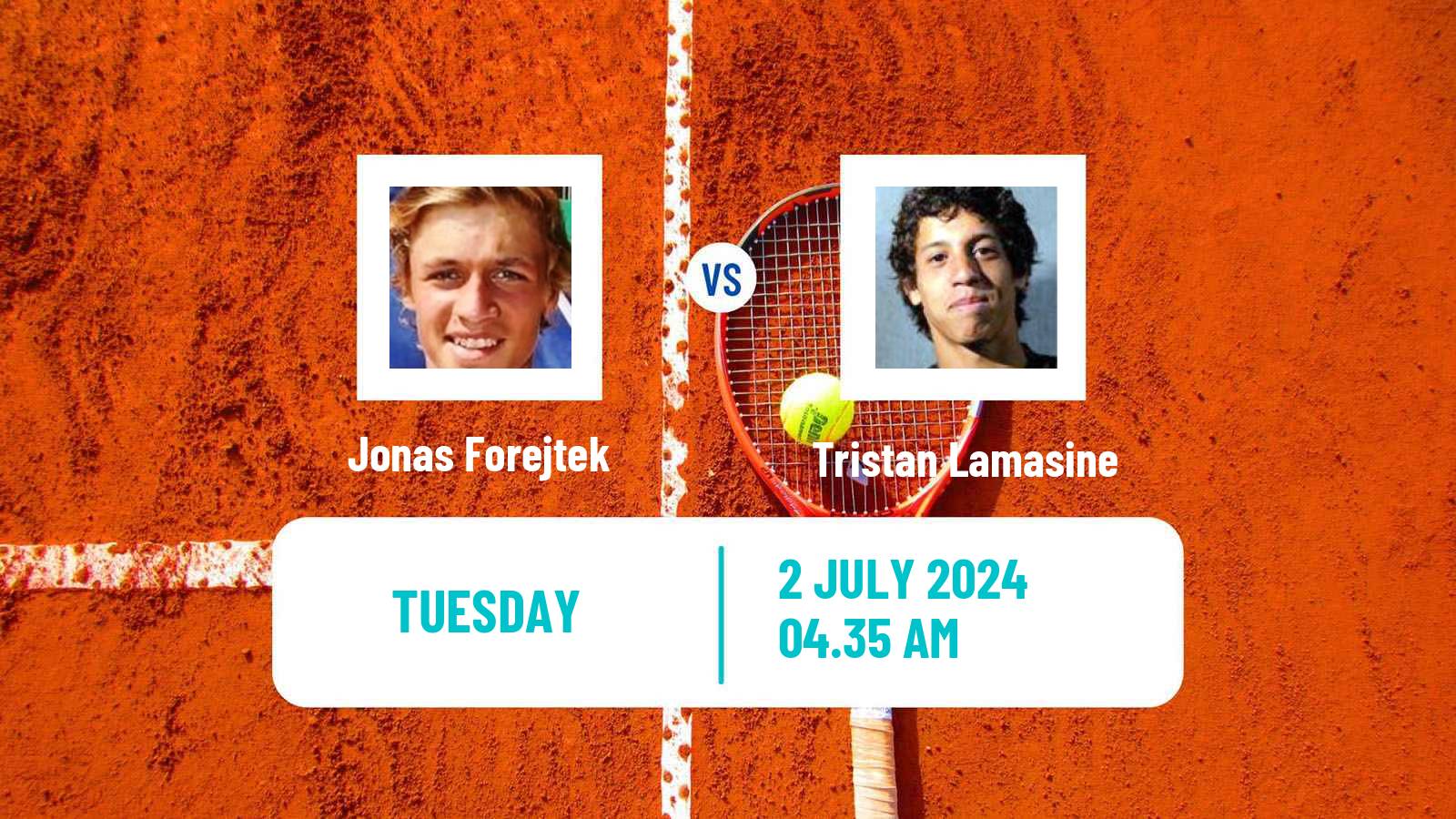 Tennis Troyes Challenger Men Jonas Forejtek - Tristan Lamasine