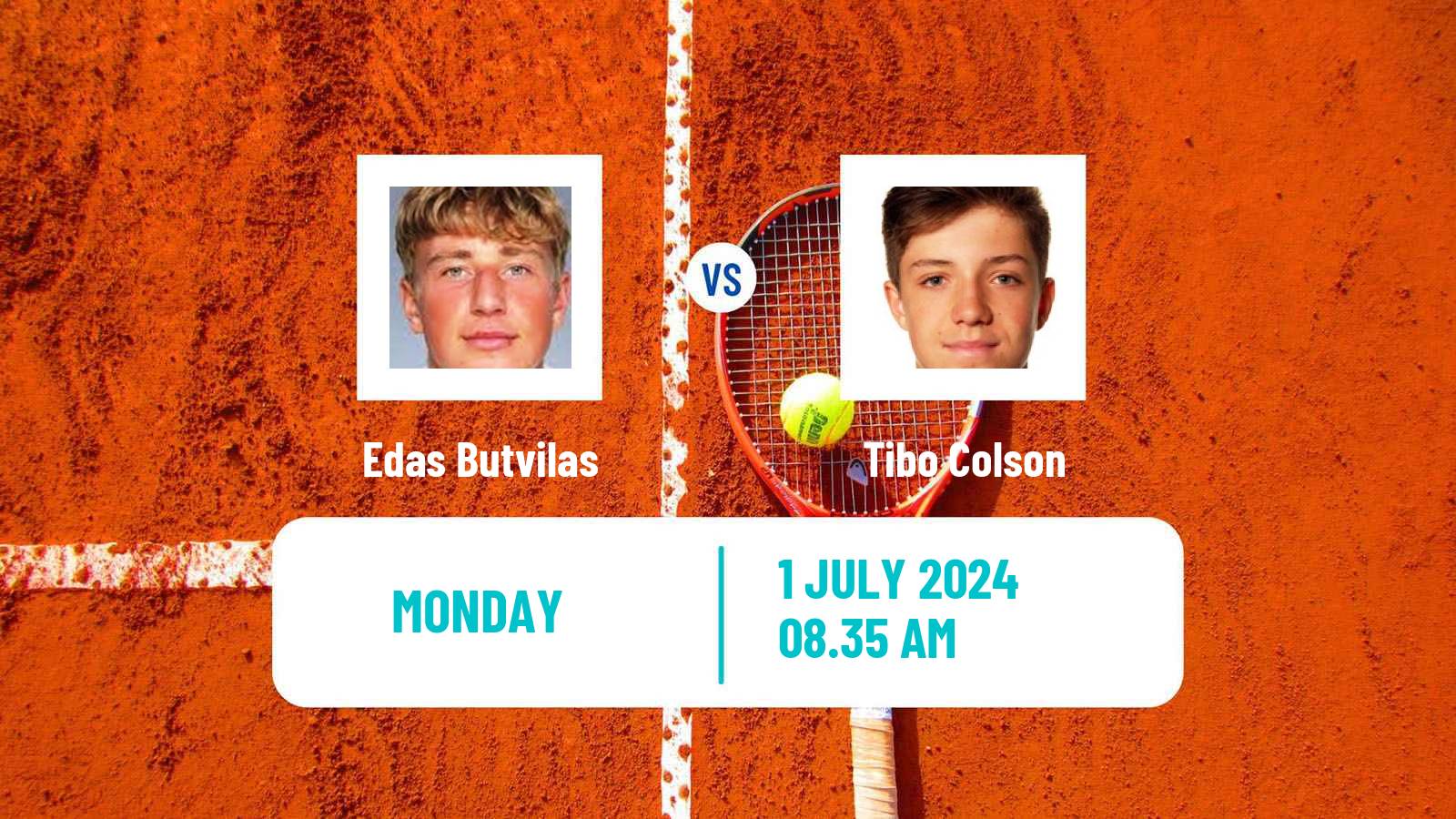 Tennis Karlsruhe Challenger Men Edas Butvilas - Tibo Colson