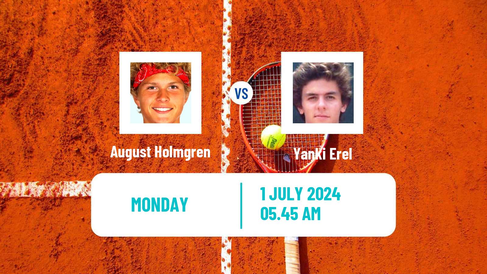 Tennis Modena Challenger Men August Holmgren - Yanki Erel