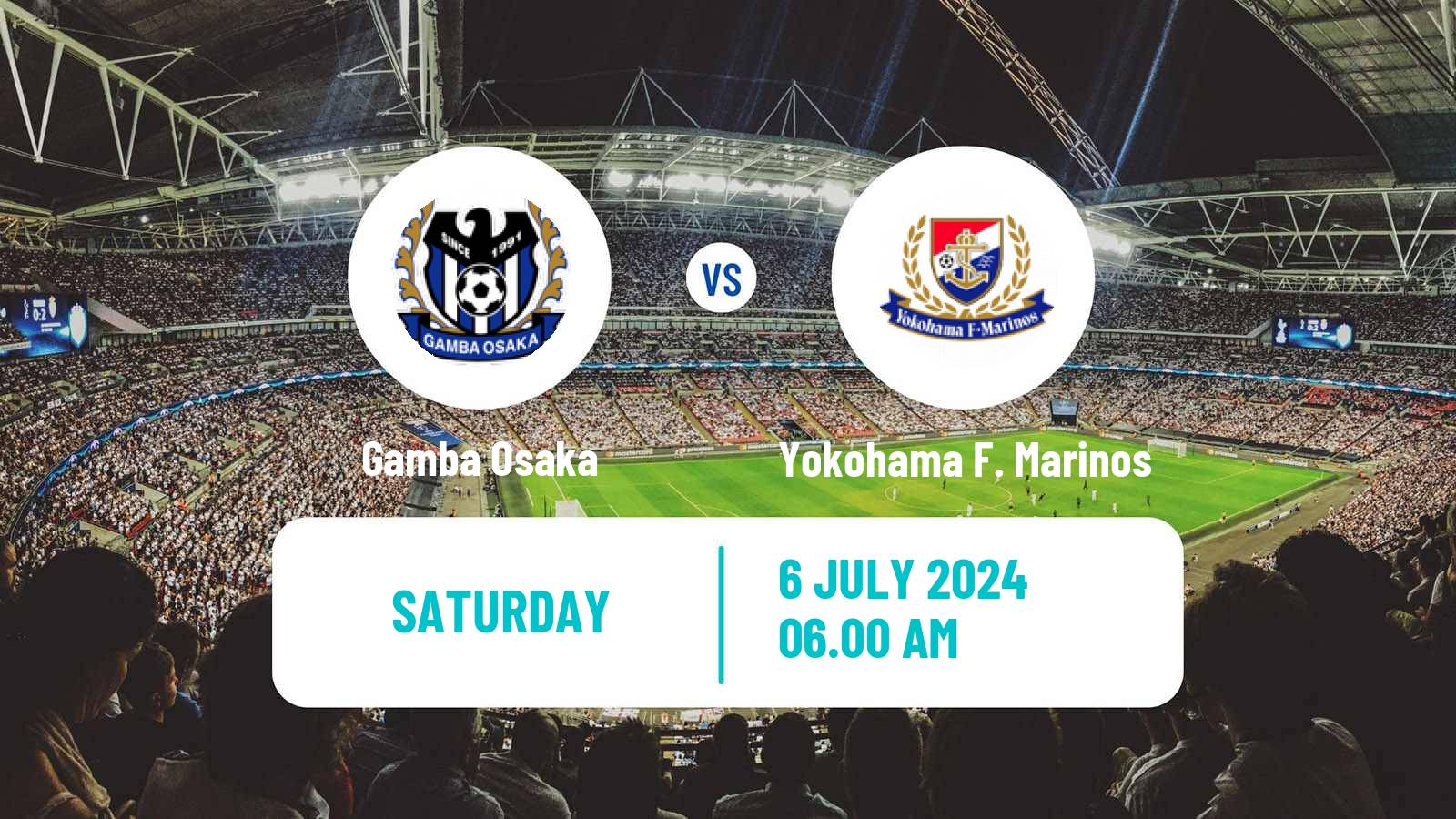 Soccer Japan J1 League Gamba Osaka - Yokohama F. Marinos