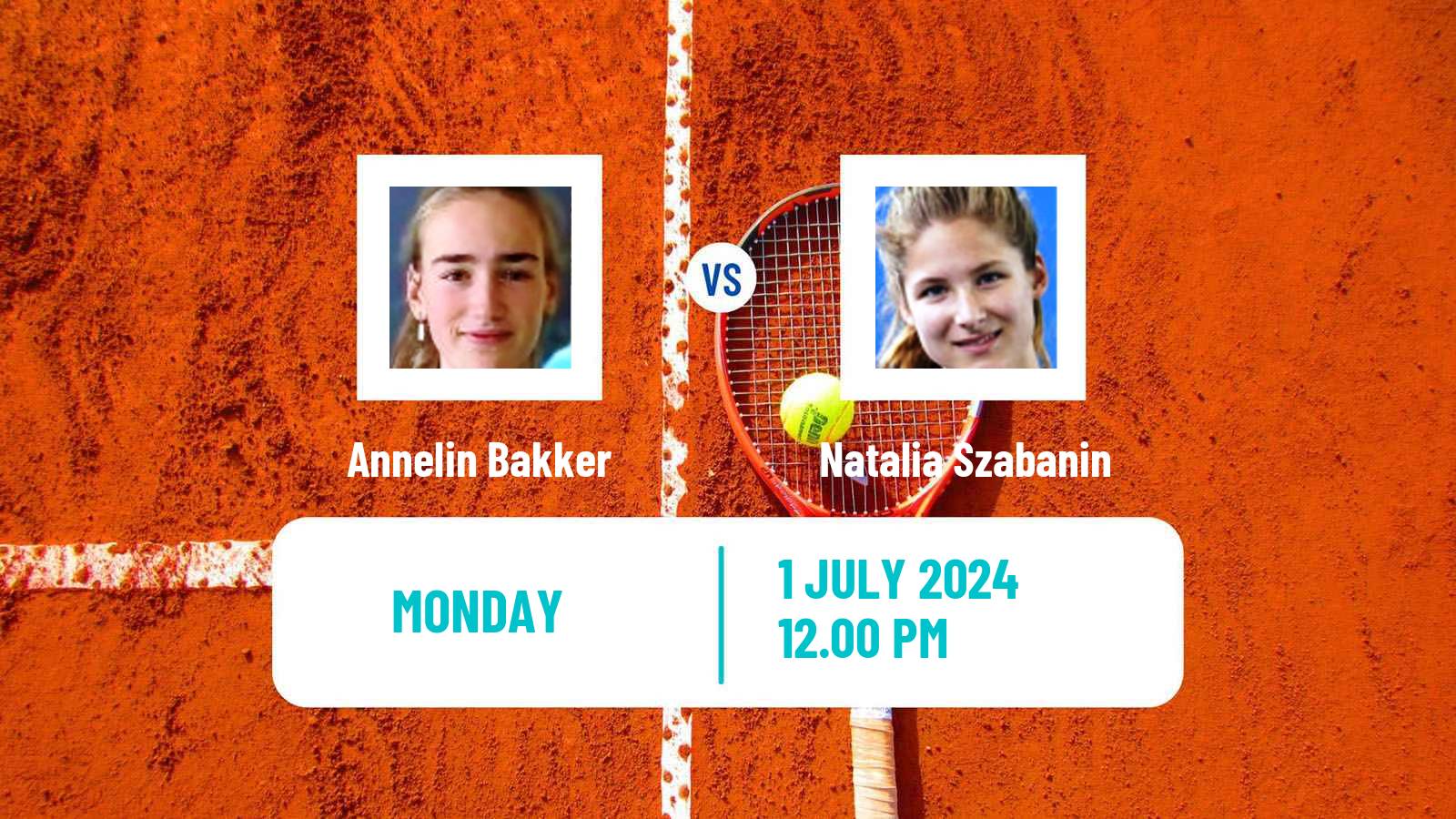 Tennis ITF W35 Amstelveen Women Annelin Bakker - Natalia Szabanin