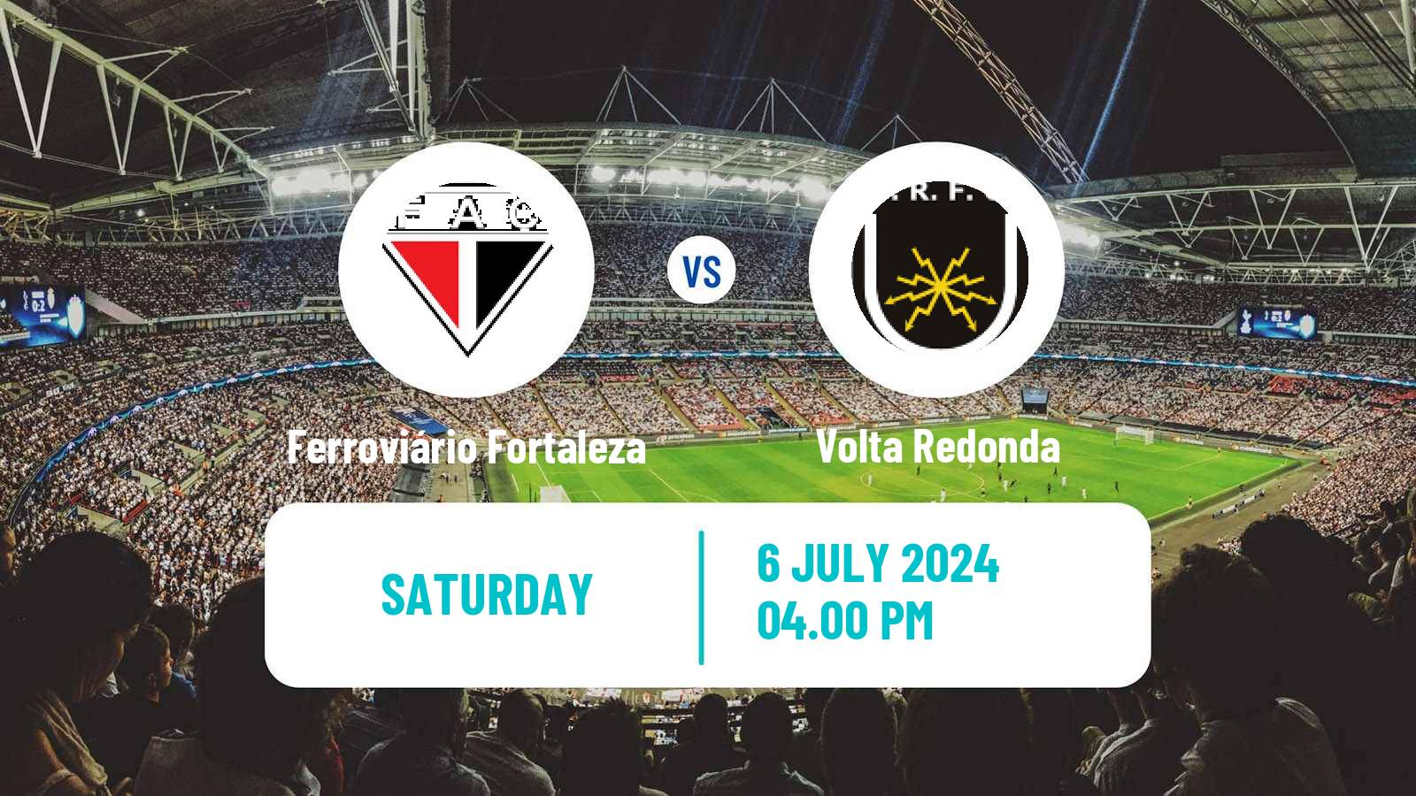 Soccer Brazilian Serie C Ferroviário Fortaleza - Volta Redonda