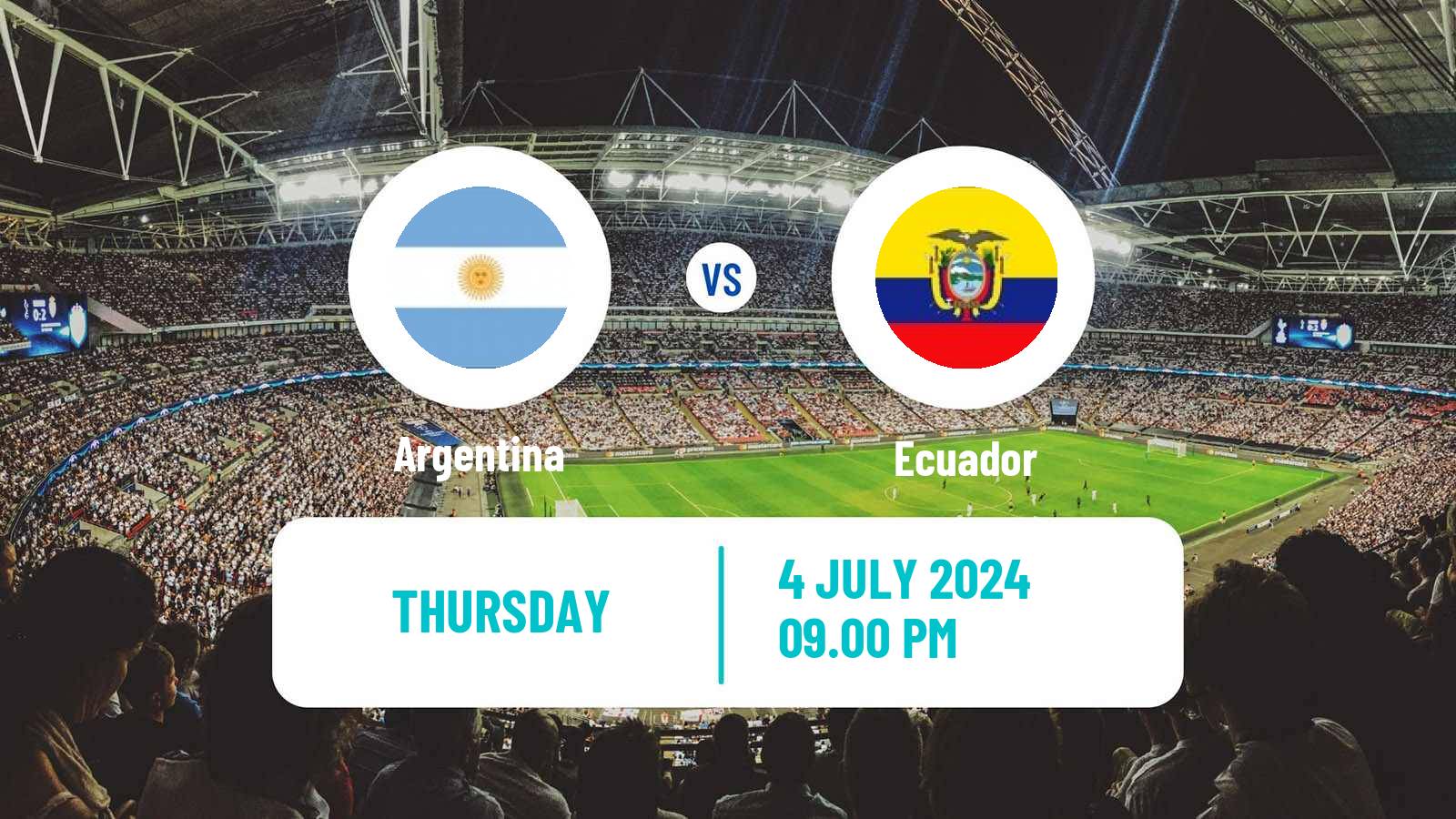 Soccer Copa America Argentina - Ecuador