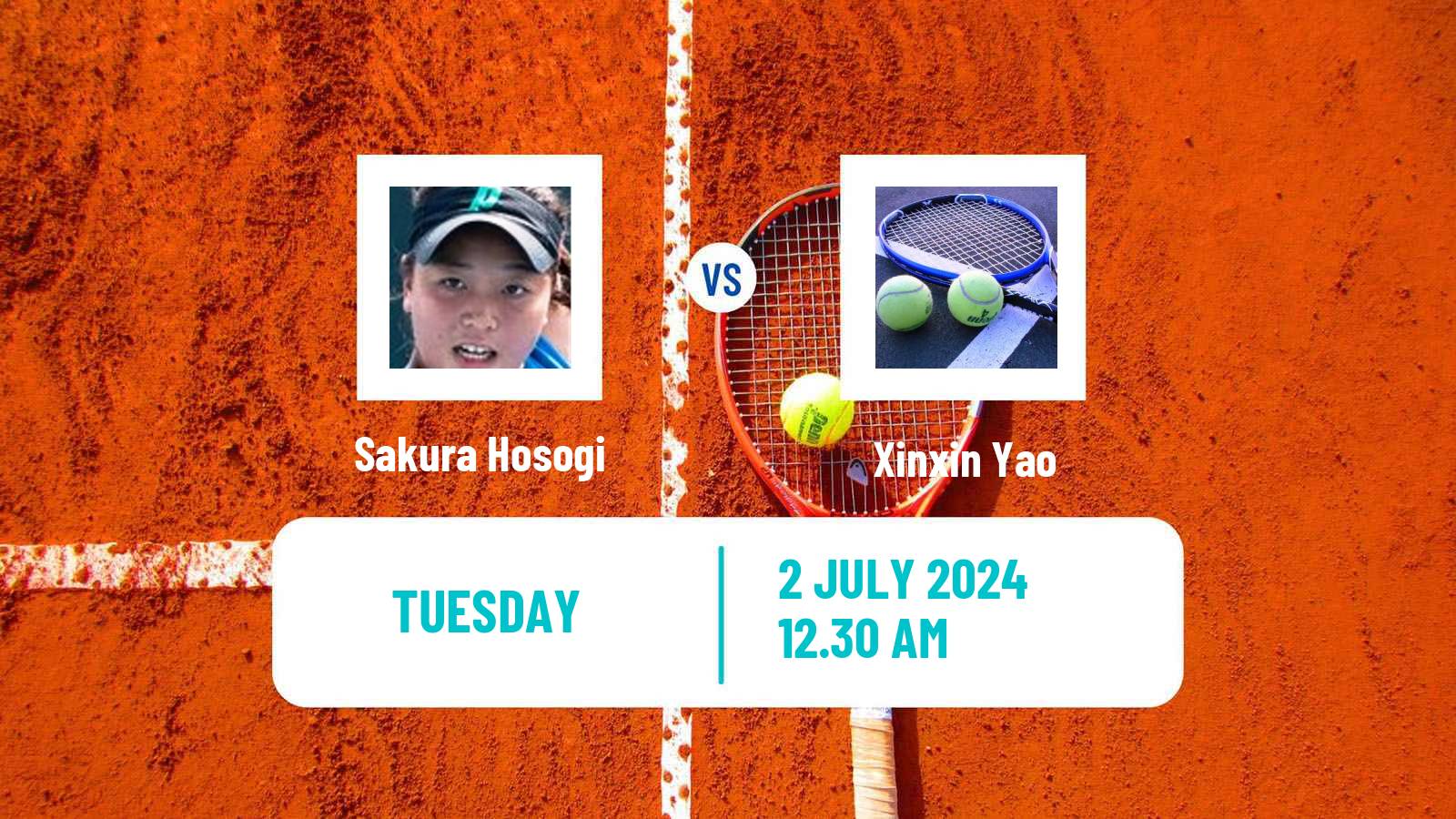 Tennis ITF W35 Hong Kong Women Sakura Hosogi - Xinxin Yao