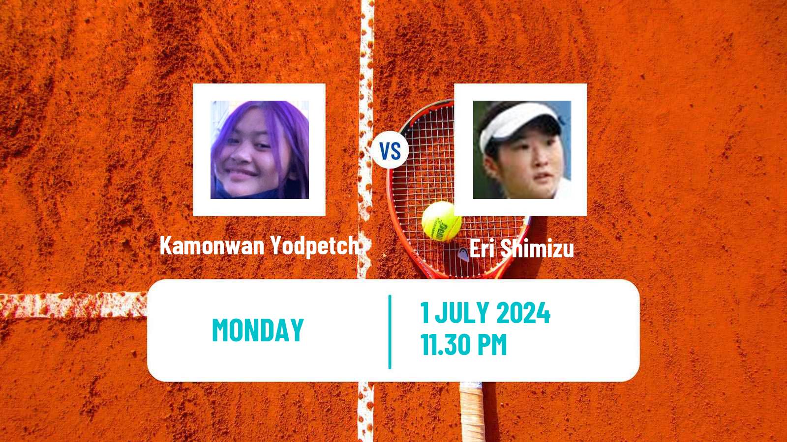 Tennis ITF W35 Nakhon Si Thammarat 2 Women Kamonwan Yodpetch - Eri Shimizu
