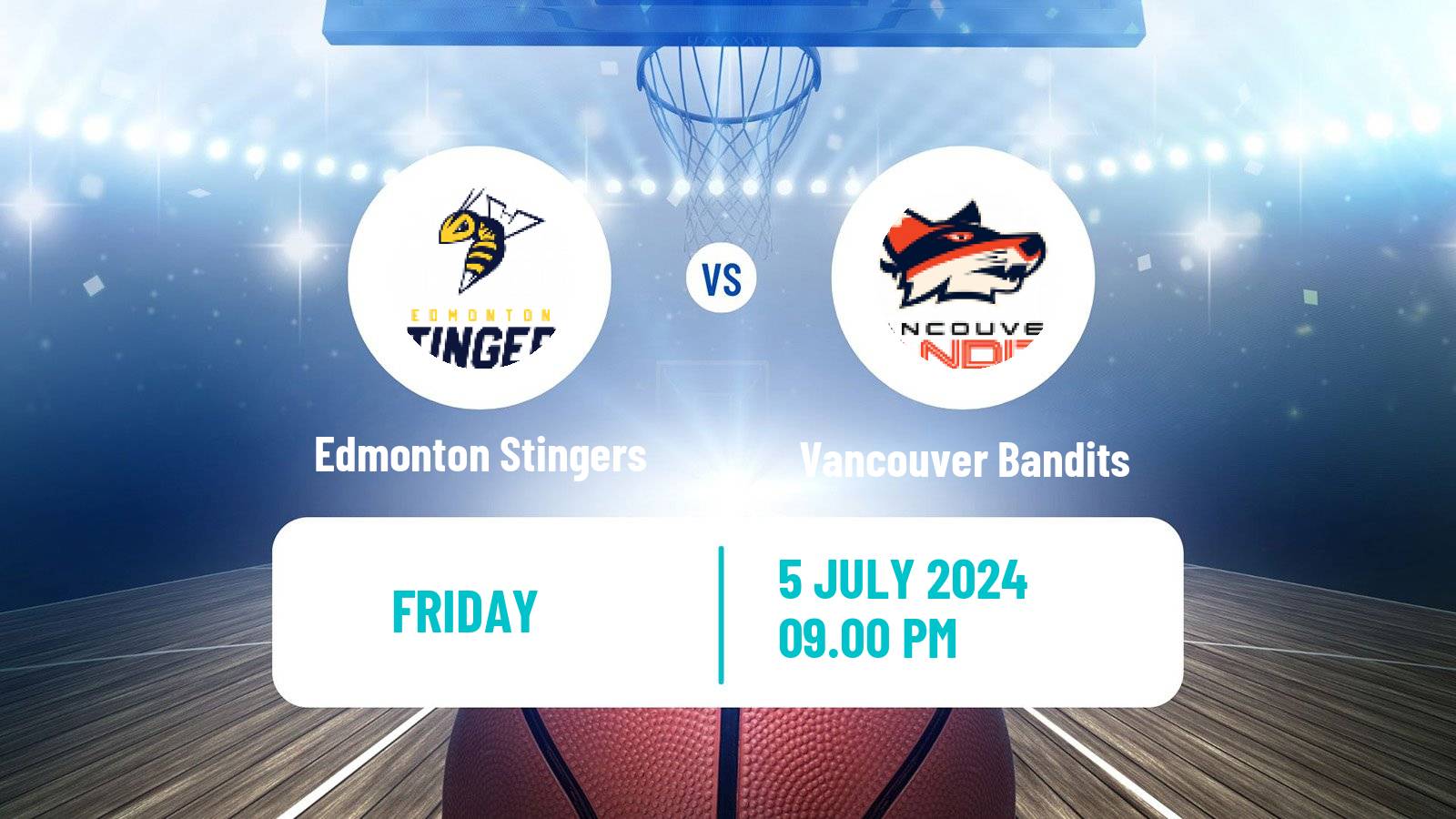 Basketball Canadian CEBL Edmonton Stingers - Vancouver Bandits