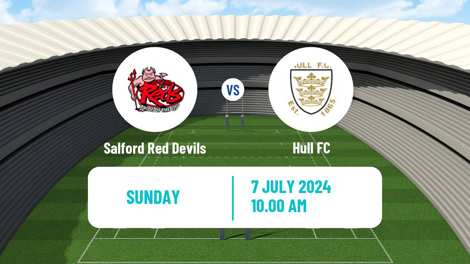 Rugby league Super League Rugby Salford Red Devils - Hull