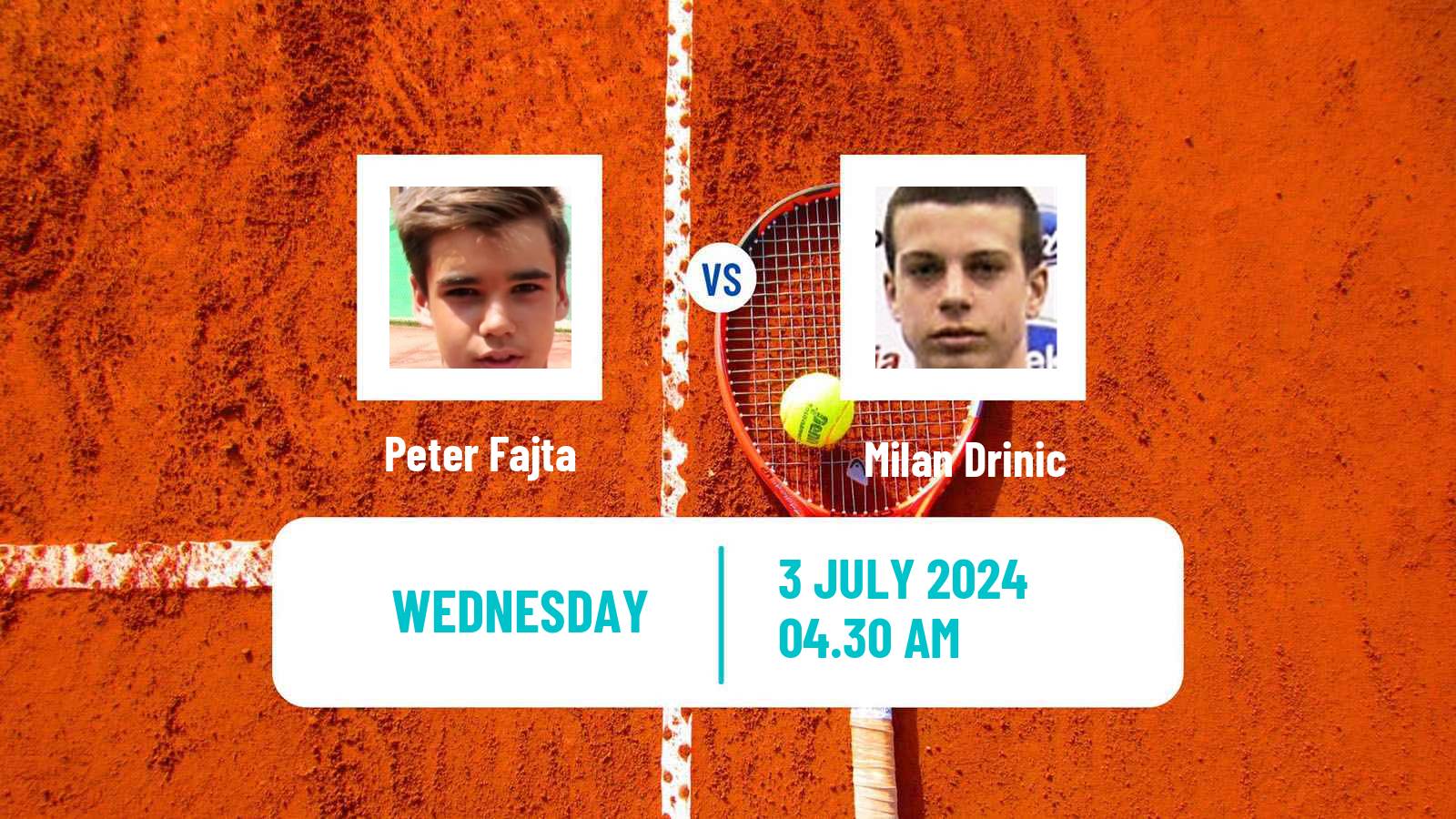 Tennis ITF M15 Kursumlijska Banja 10 Men Peter Fajta - Milan Drinic