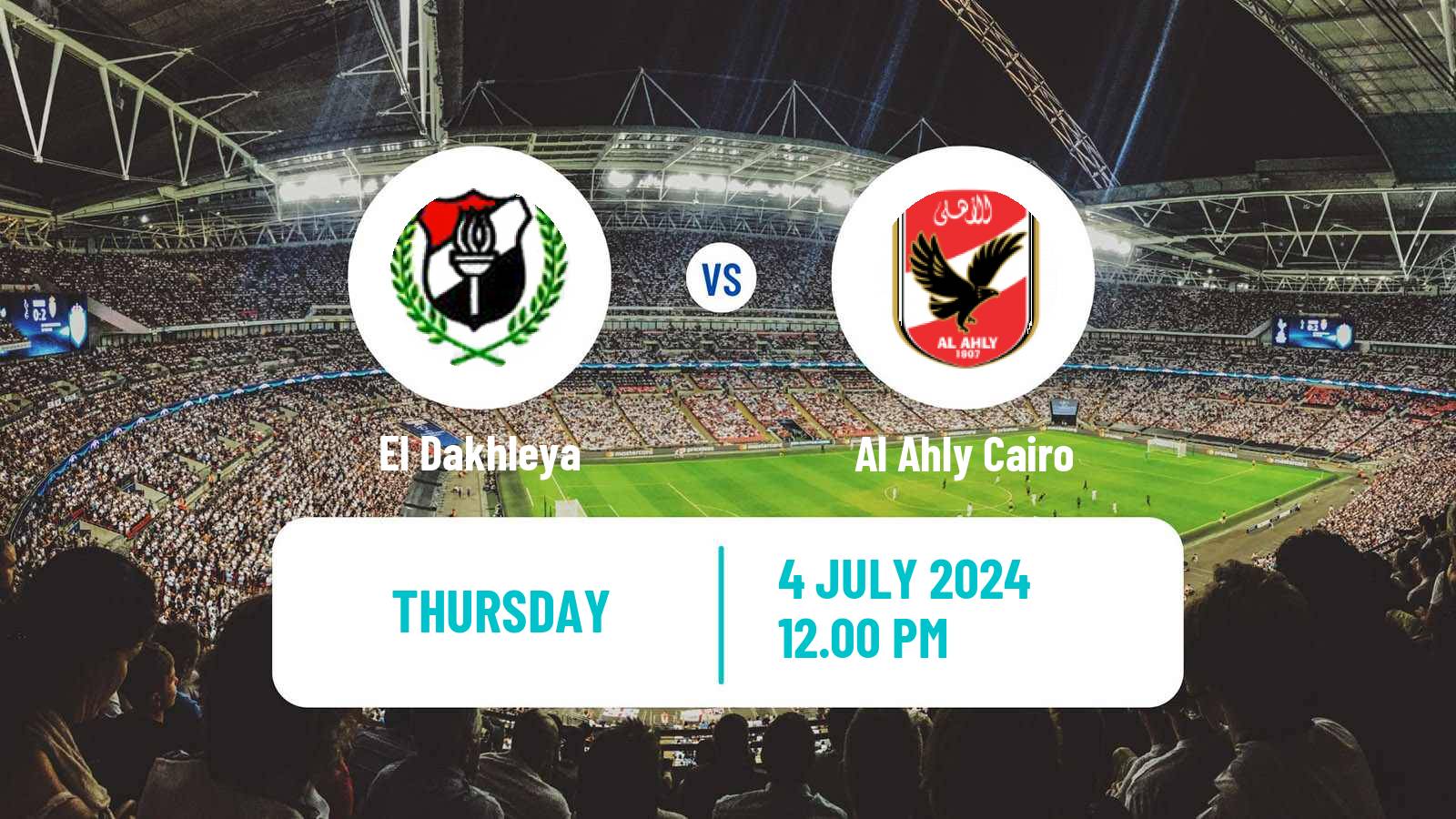 Soccer Egyptian Premier League El Dakhleya - Al Ahly Cairo