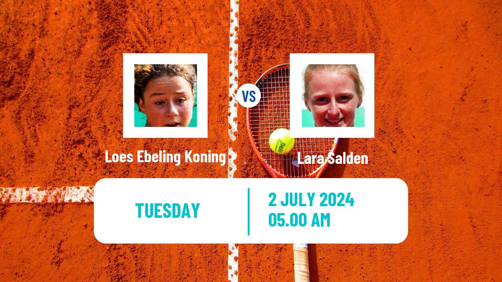 Tennis ITF W35 Amstelveen Women Loes Ebeling Koning - Lara Salden