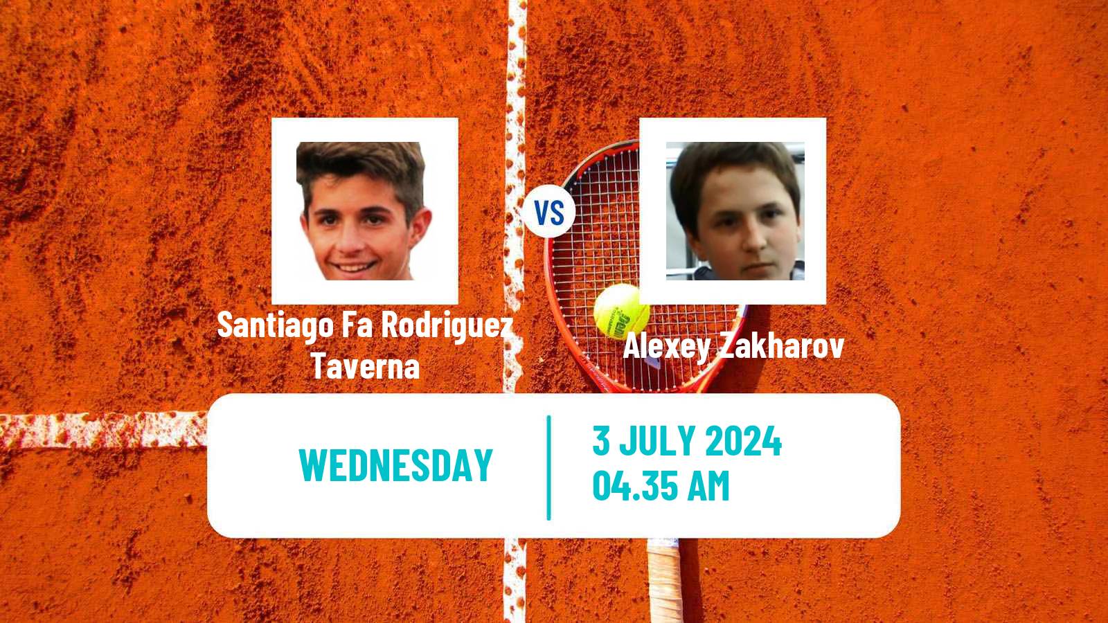 Tennis Karlsruhe Challenger Men Santiago Fa Rodriguez Taverna - Alexey Zakharov