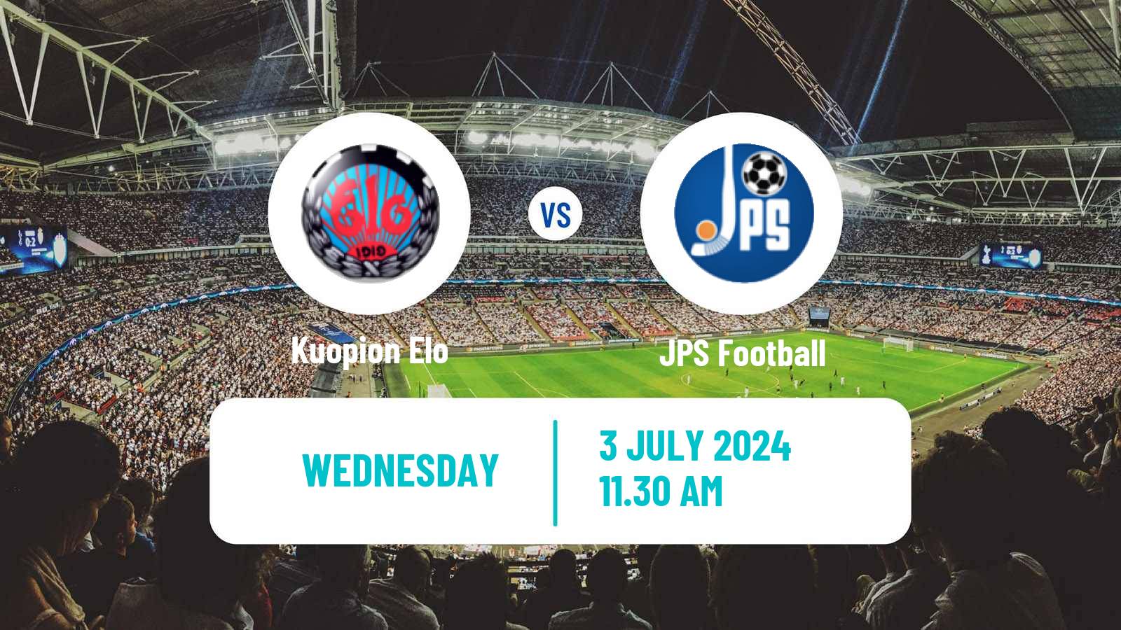 Soccer Finnish Kakkonen Group C Kuopion Elo - JPS