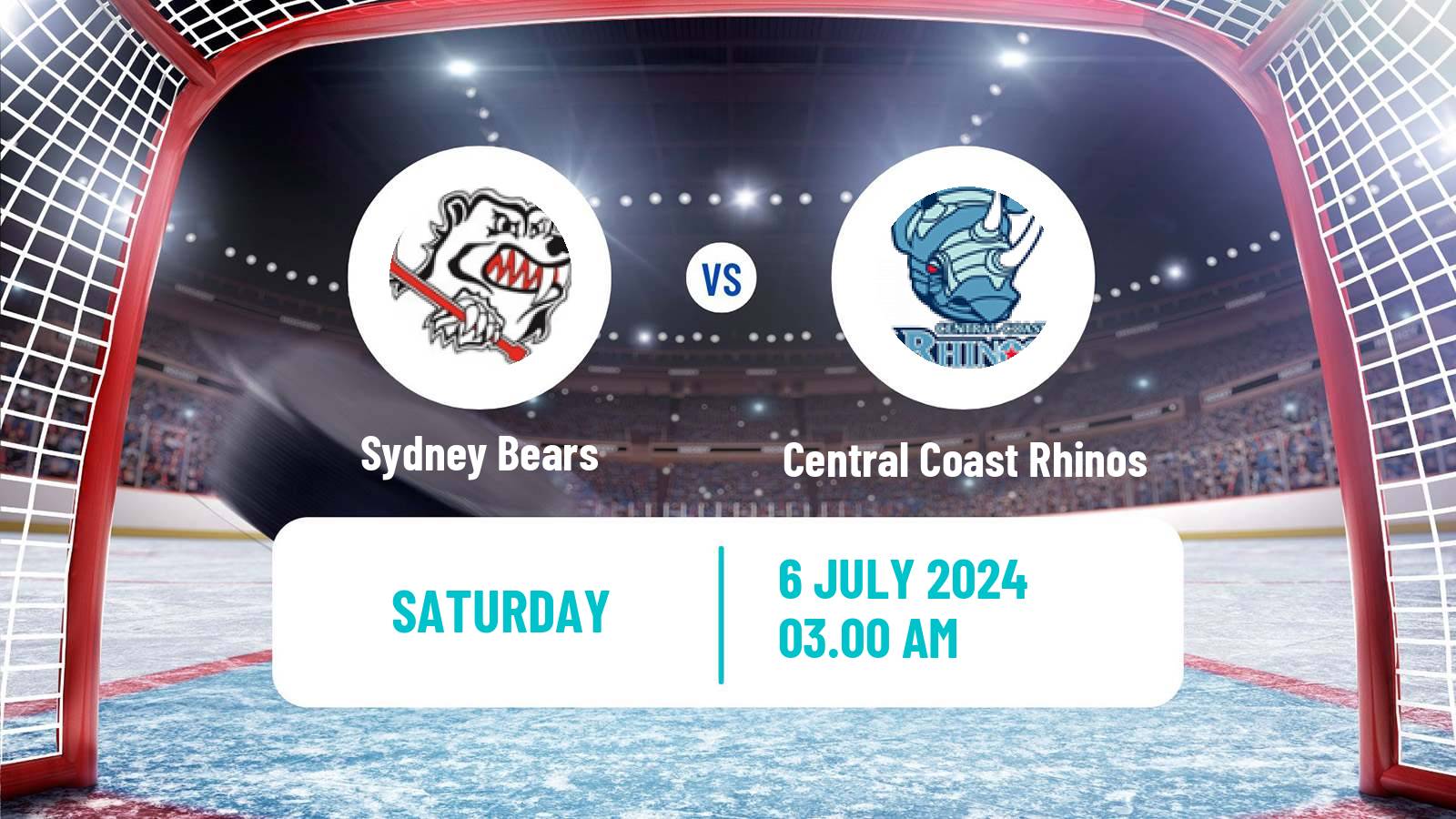 Hockey Australian Ice Hockey League Sydney Bears - Central Coast Rhinos