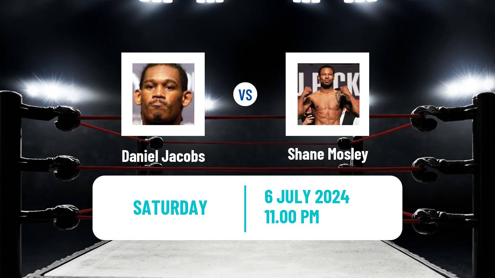 Boxing Super Middleweight Others Matches Men Daniel Jacobs - Shane Mosley