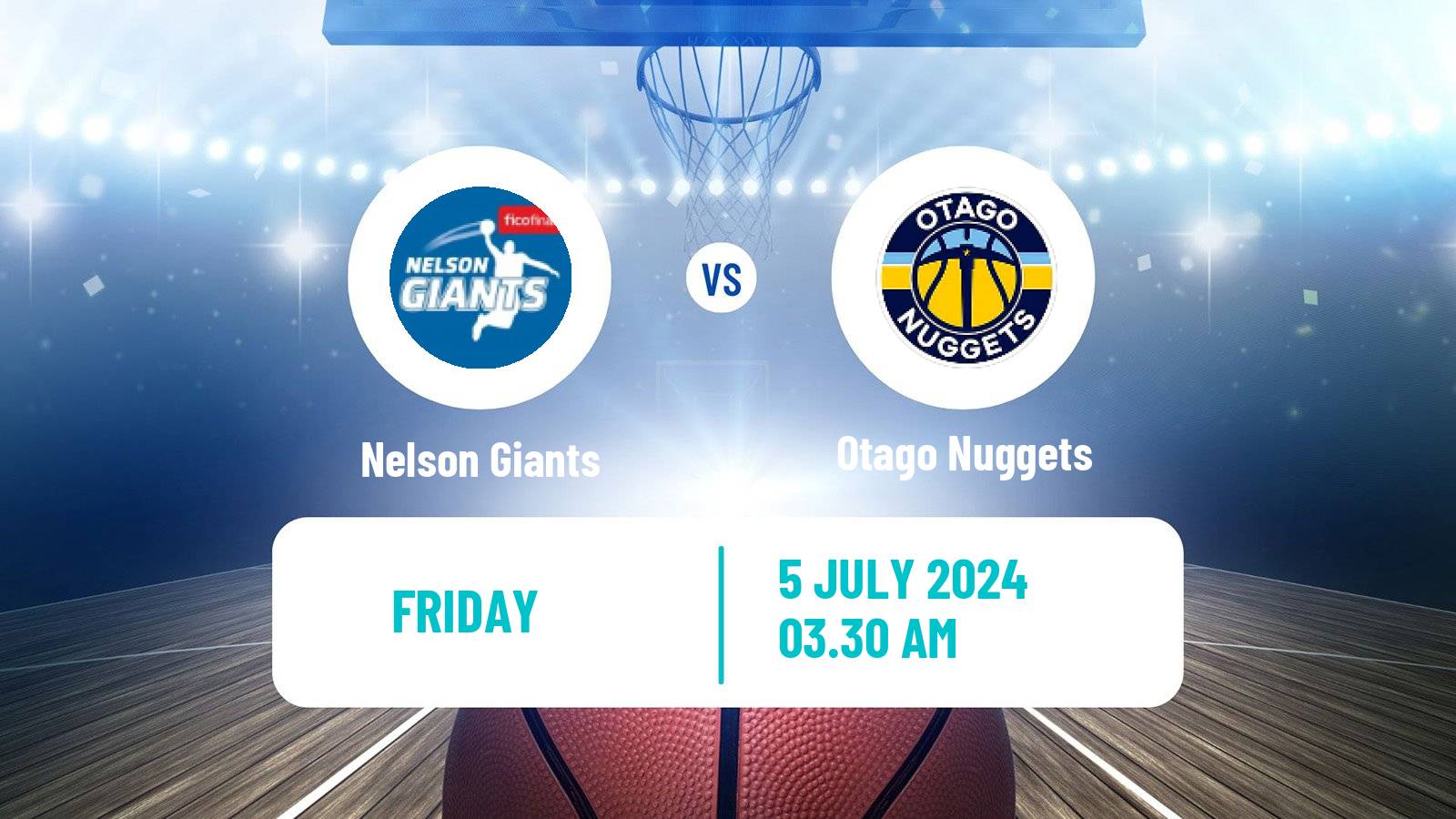 Basketball New Zealand NBL Nelson Giants - Otago Nuggets