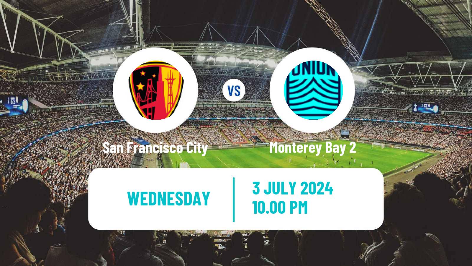 Soccer USL League Two San Francisco City - Monterey Bay 2