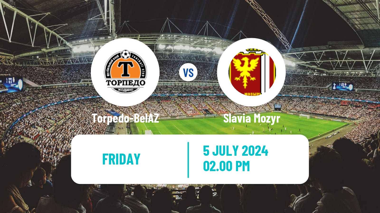 Soccer Belarusian Vysshaya Liga Torpedo-BelAZ - Slavia Mozyr