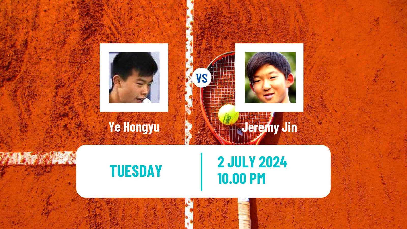 Tennis ITF M15 Tianjin 2 Men Ye Hongyu - Jeremy Jin