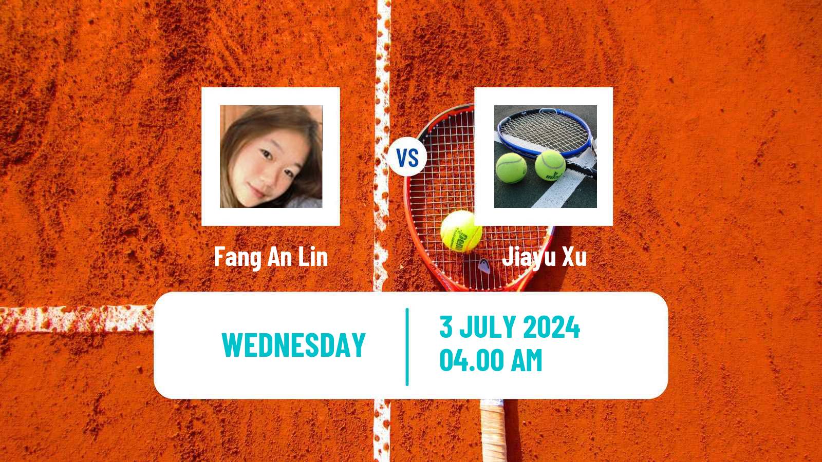 Tennis ITF W15 Tianjin 2 Women Fang An Lin - Jiayu Xu