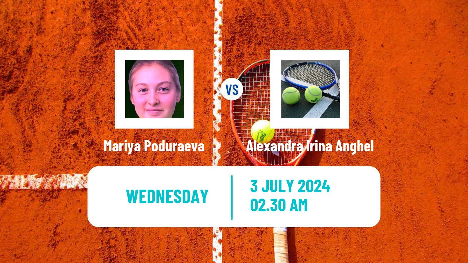 Tennis ITF W15 Galati 2 Women Mariya Poduraeva - Alexandra Irina Anghel