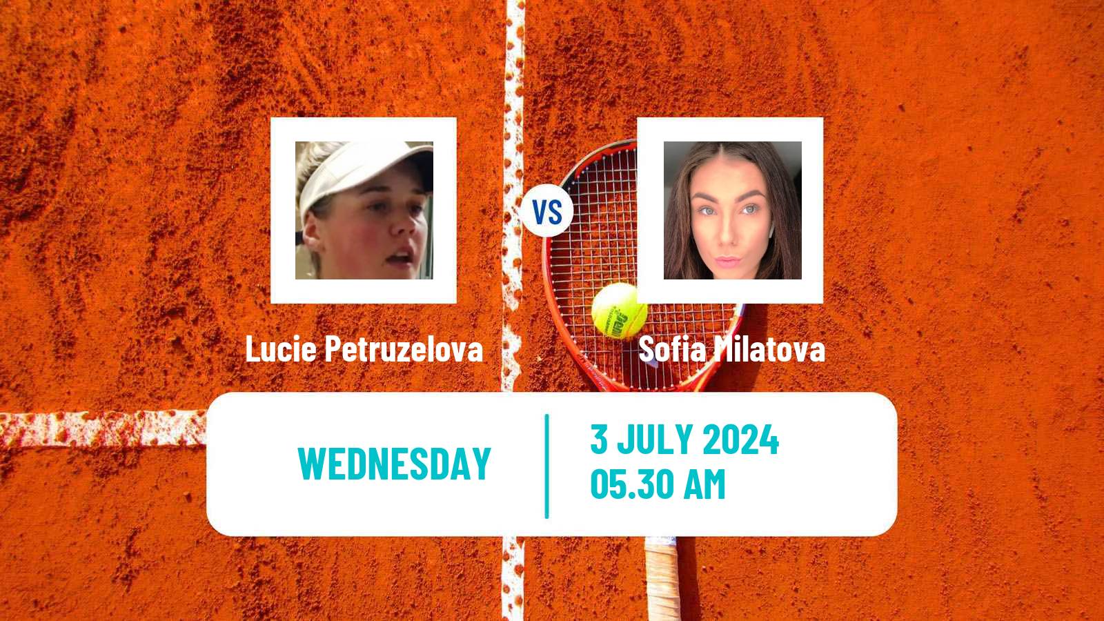Tennis ITF W15 Mogyorod Women Lucie Petruzelova - Sofia Milatova