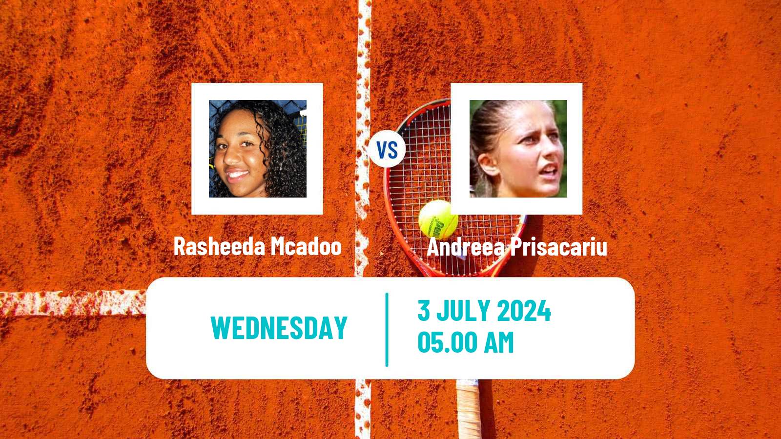 Tennis ITF W35 Rome Women Rasheeda Mcadoo - Andreea Prisacariu