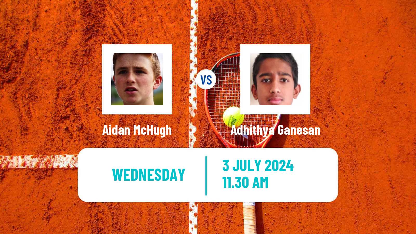 Tennis ITF M25 Laval Men Aidan McHugh - Adhithya Ganesan