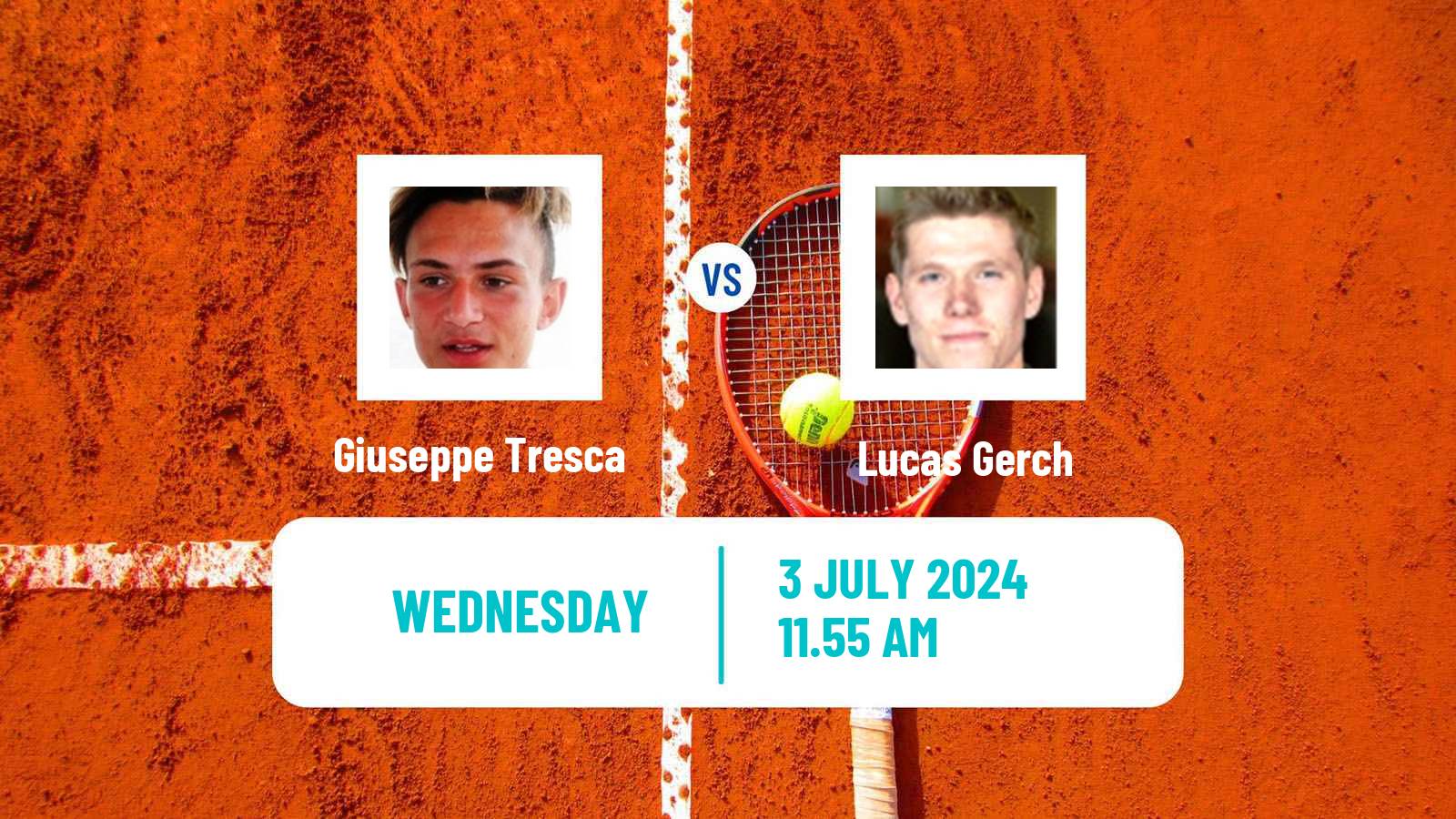 Tennis ITF M25 Marburg Men Giuseppe Tresca - Lucas Gerch