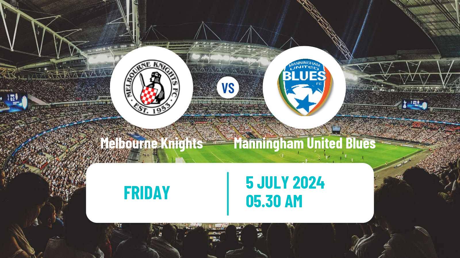 Soccer Australian NPL Victoria Melbourne Knights - Manningham United Blues