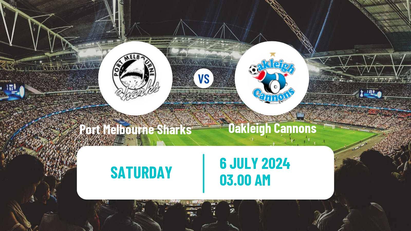 Soccer Australian NPL Victoria Port Melbourne Sharks - Oakleigh Cannons