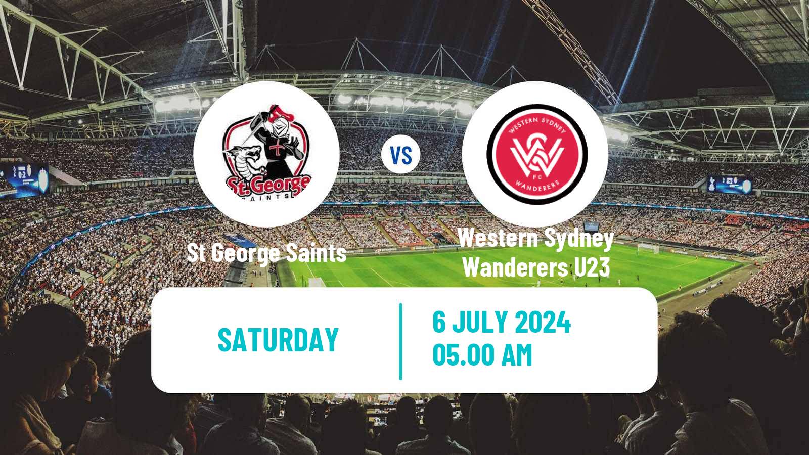 Soccer Australian NPL NSW St George Saints - Western Sydney Wanderers U23