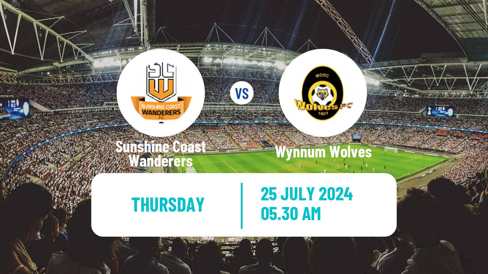 Soccer Australian NPL Queensland Sunshine Coast Wanderers - Wynnum Wolves