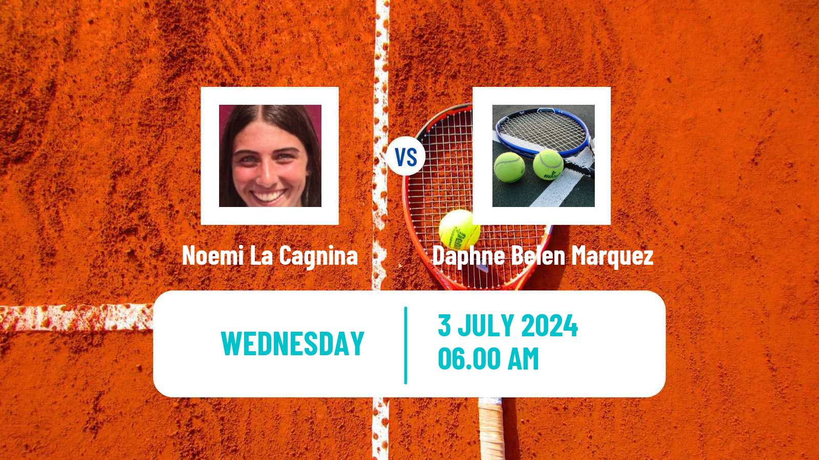 Tennis ITF W15 Monastir 25 Women Noemi La Cagnina - Daphne Belen Marquez