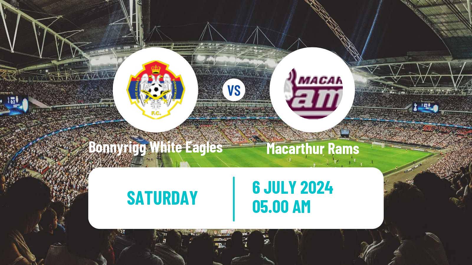 Soccer Australian NSW League One Bonnyrigg White Eagles - Macarthur Rams