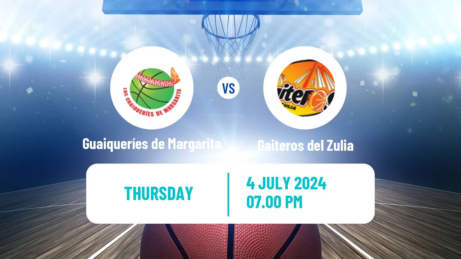 Basketball Venezuelan Superliga Basketball Guaiqueríes de Margarita - Gaiteros del Zulia
