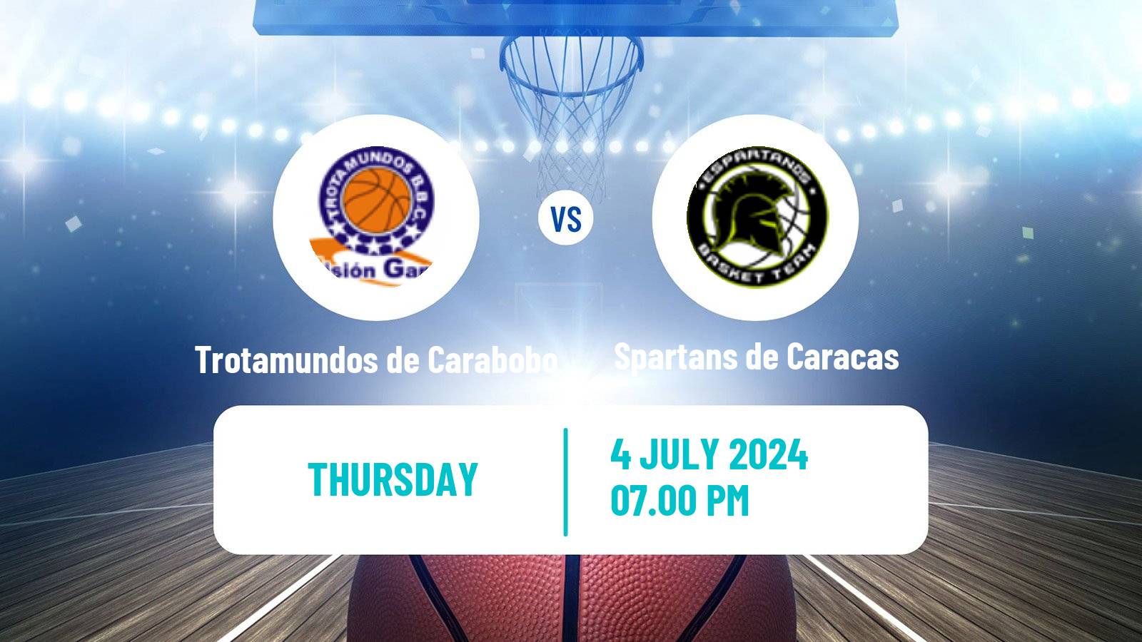 Basketball Venezuelan Superliga Basketball Trotamundos de Carabobo - Spartans de Caracas