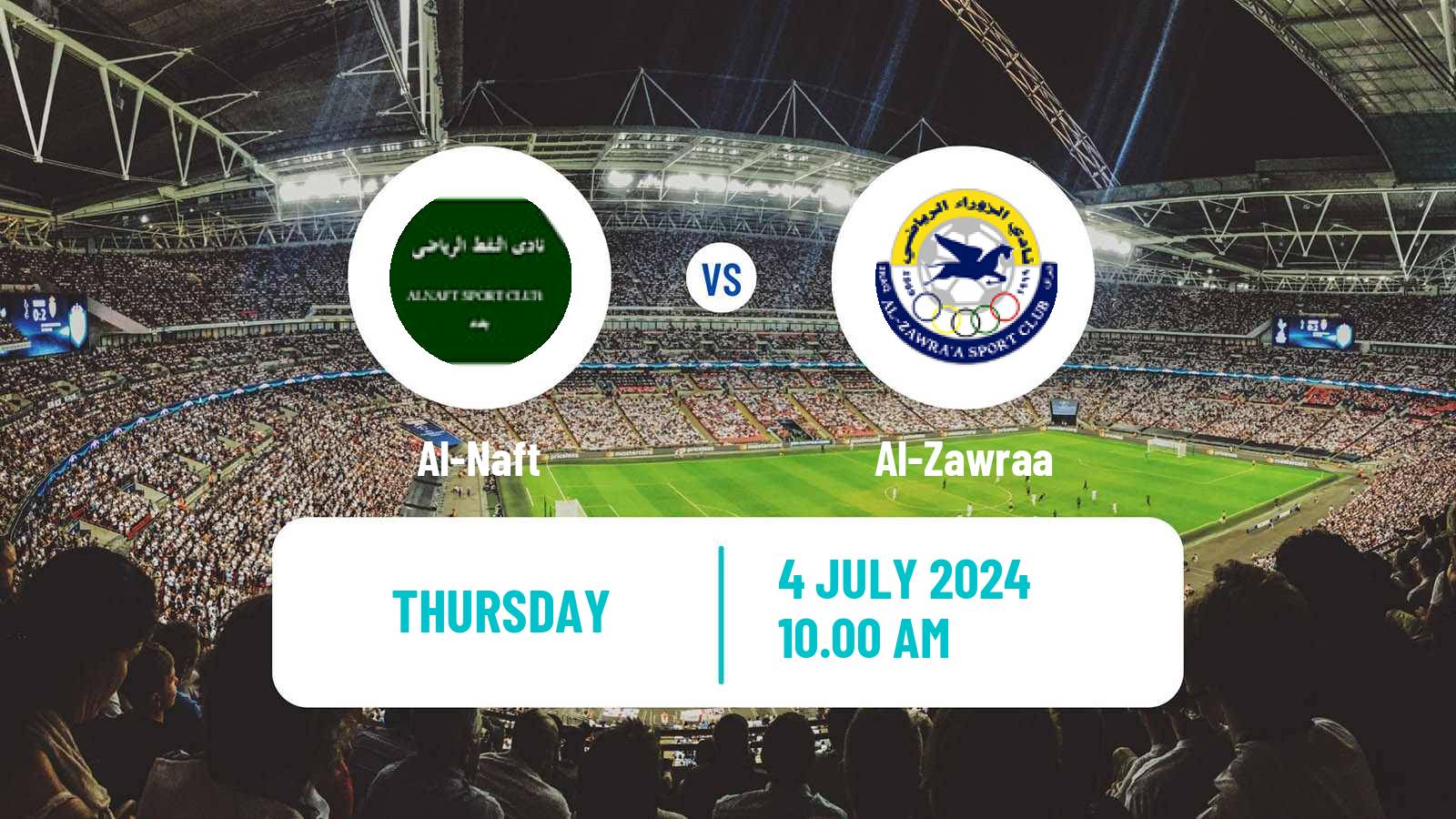 Soccer Iraqi Premier League Al-Naft - Al-Zawraa