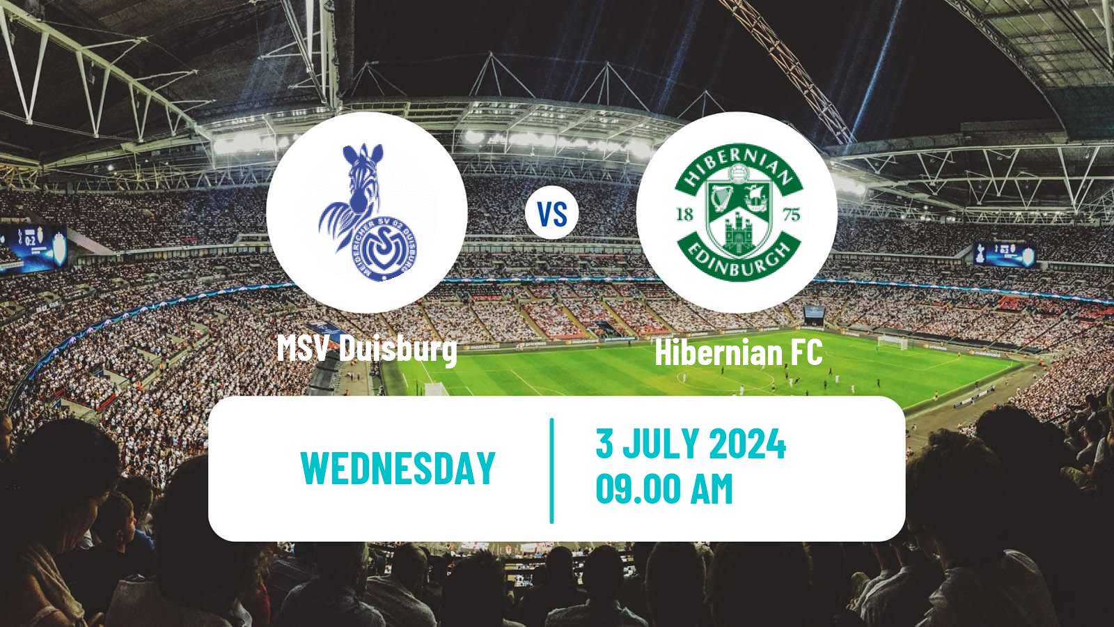 Soccer Club Friendly Duisburg - Hibernian