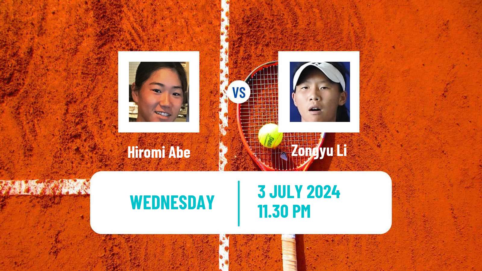 Tennis ITF W35 Hong Kong Women Hiromi Abe - Zongyu Li