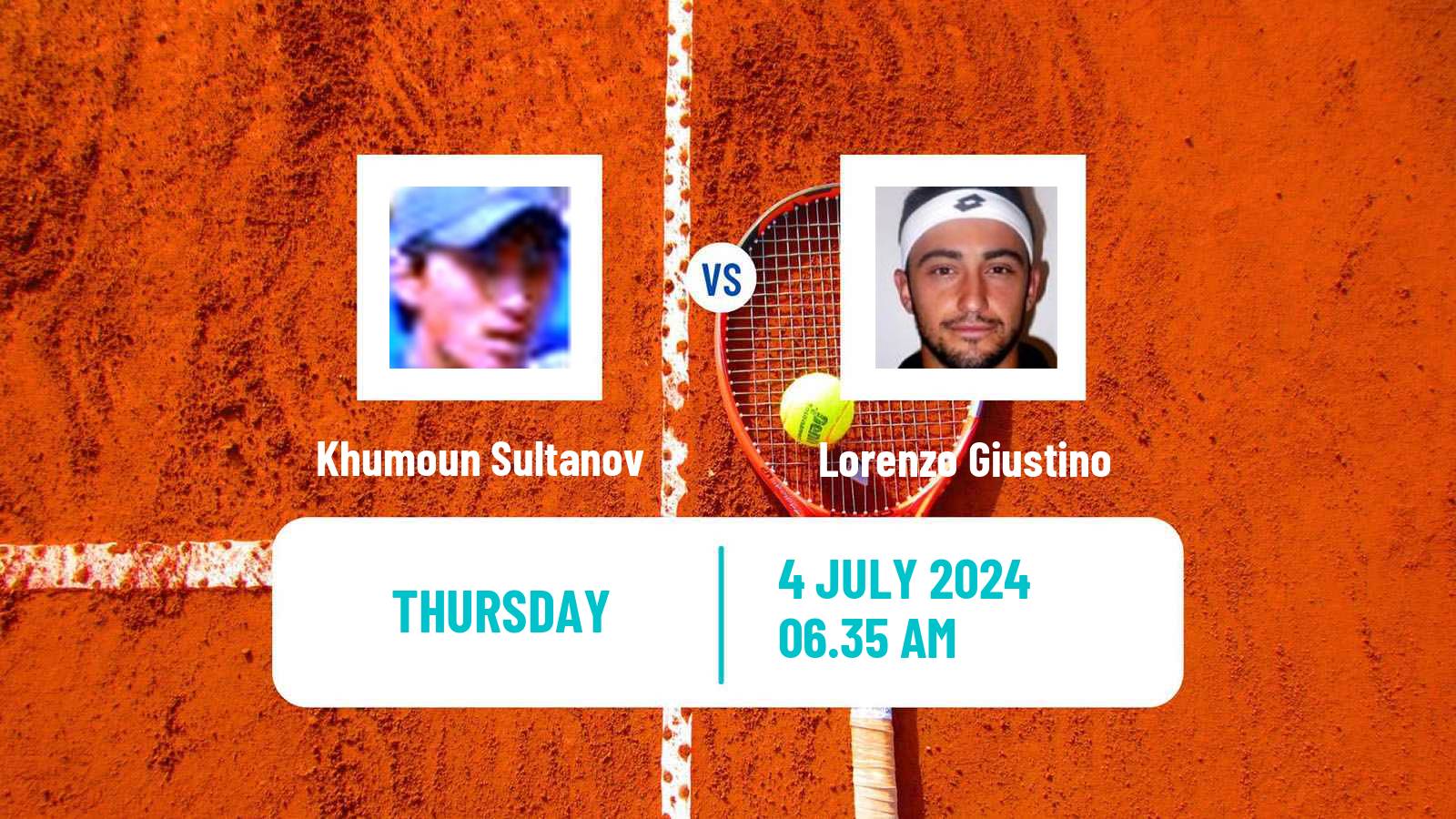 Tennis Troyes Challenger Men Khumoun Sultanov - Lorenzo Giustino