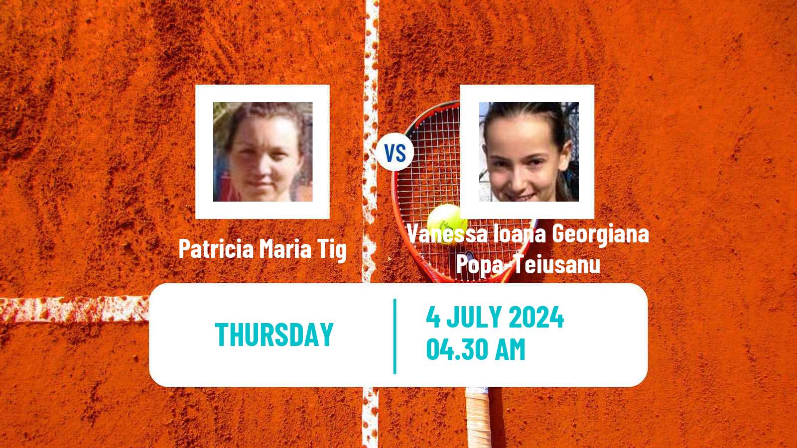 Tennis ITF W15 Galati 2 Women Patricia Maria Tig - Vanessa Ioana Georgiana Popa-Teiusanu