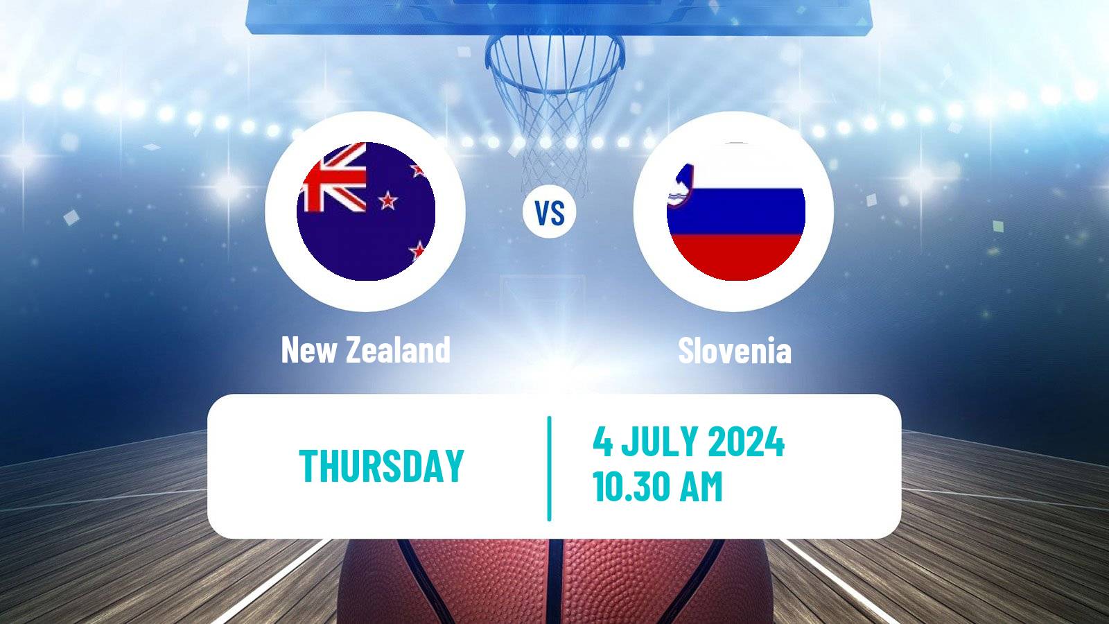 Basketball Olympic Games - Basketball New Zealand - Slovenia