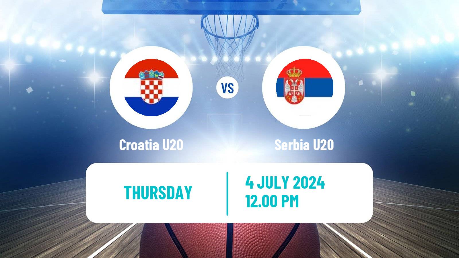 Basketball Friendly International Basketball Croatia U20 - Serbia U20
