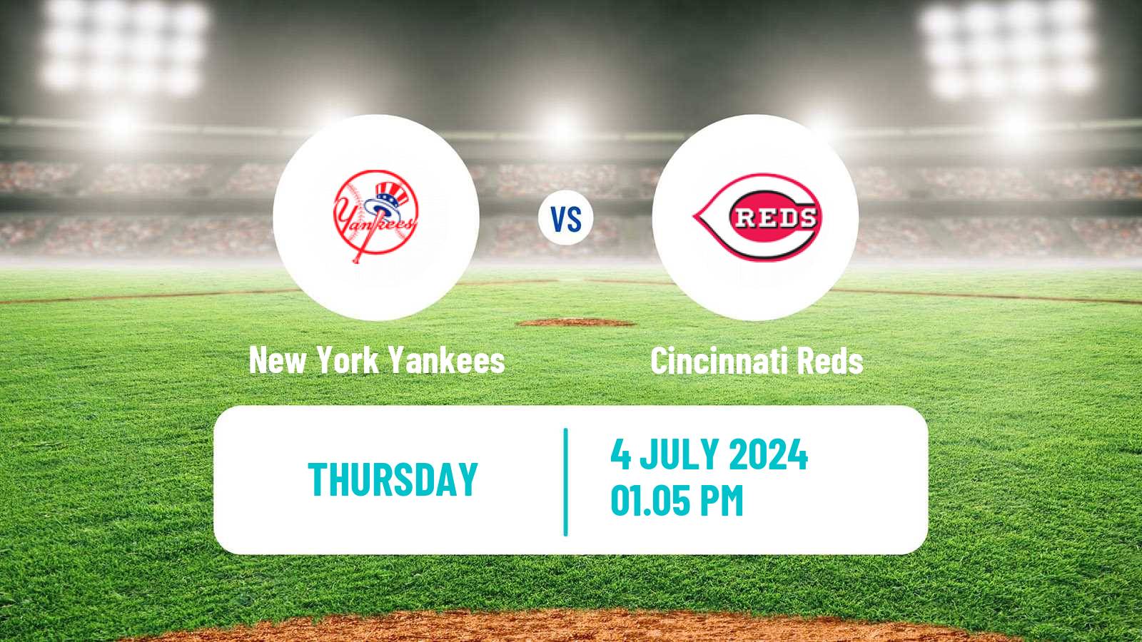 Baseball MLB New York Yankees - Cincinnati Reds