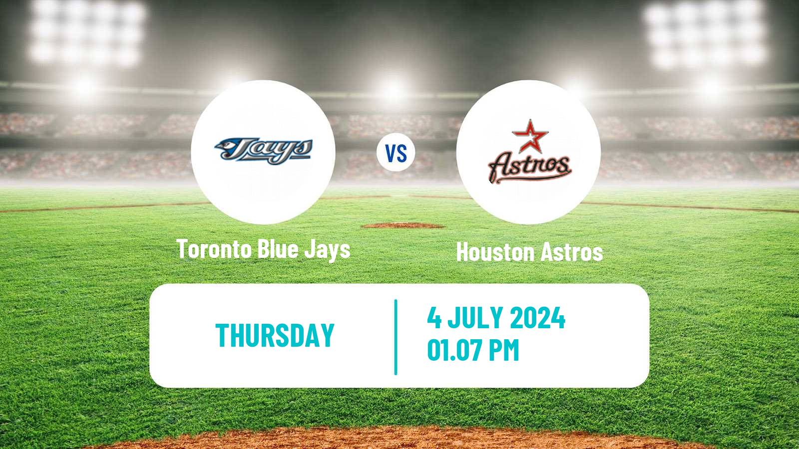 Baseball MLB Toronto Blue Jays - Houston Astros