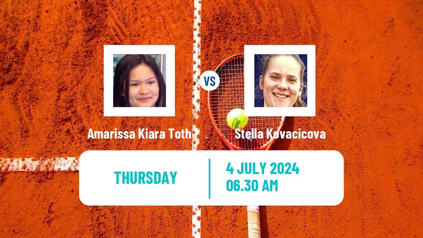Tennis ITF W15 Mogyorod Women Amarissa Kiara Toth - Stella Kovacicova
