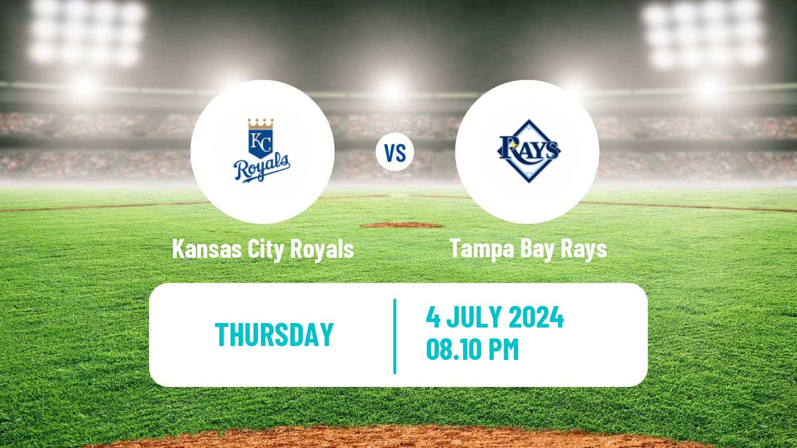 Baseball MLB Kansas City Royals - Tampa Bay Rays