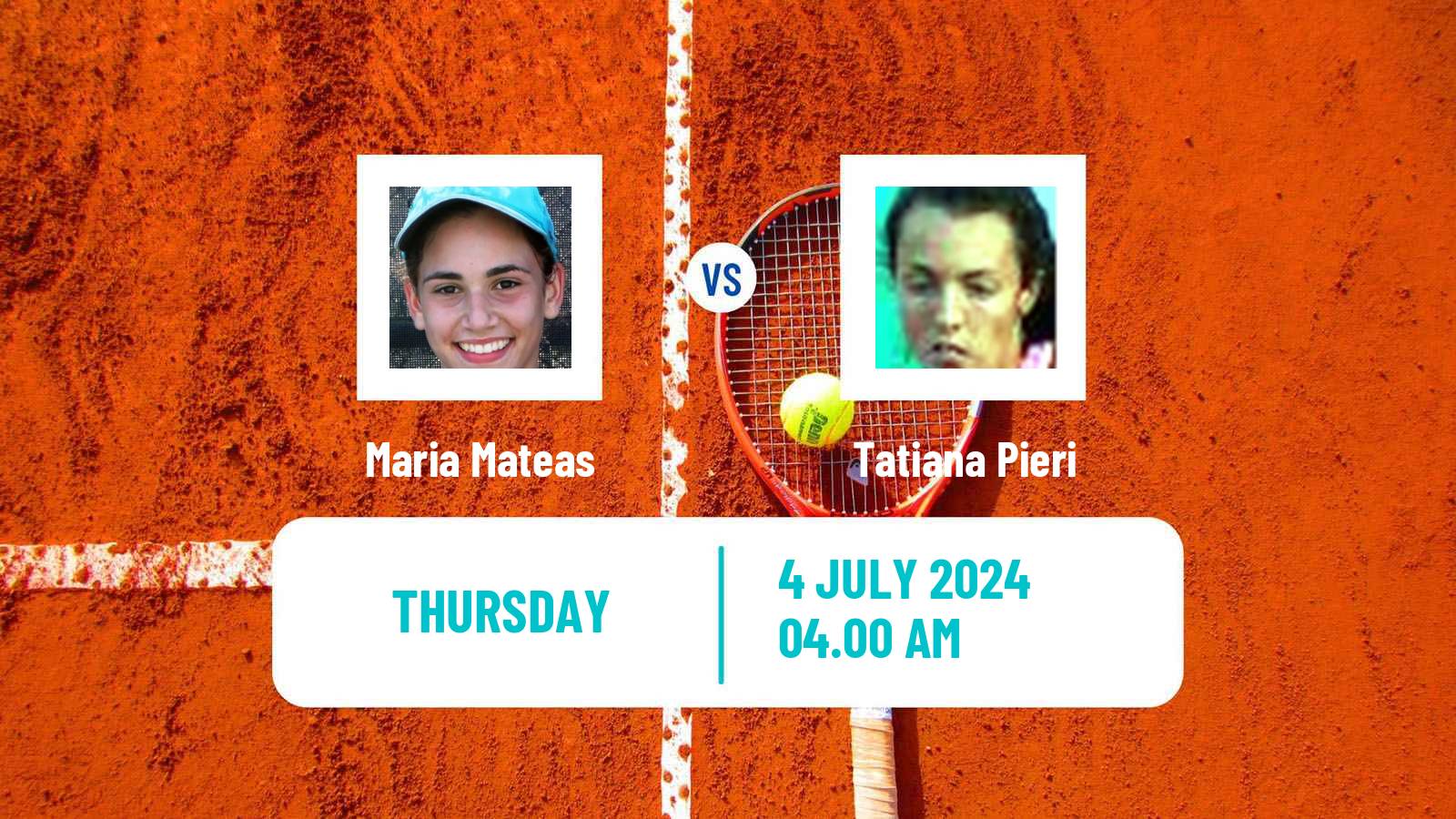 Tennis ITF W35 Rome Women Maria Mateas - Tatiana Pieri