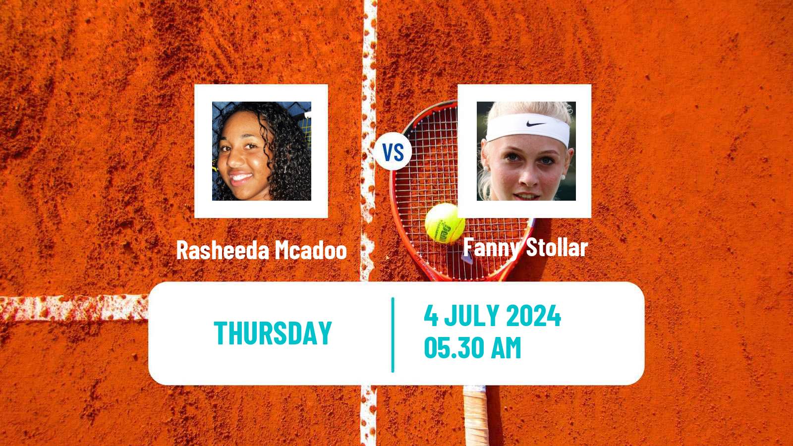 Tennis ITF W35 Rome Women Rasheeda Mcadoo - Fanny Stollar